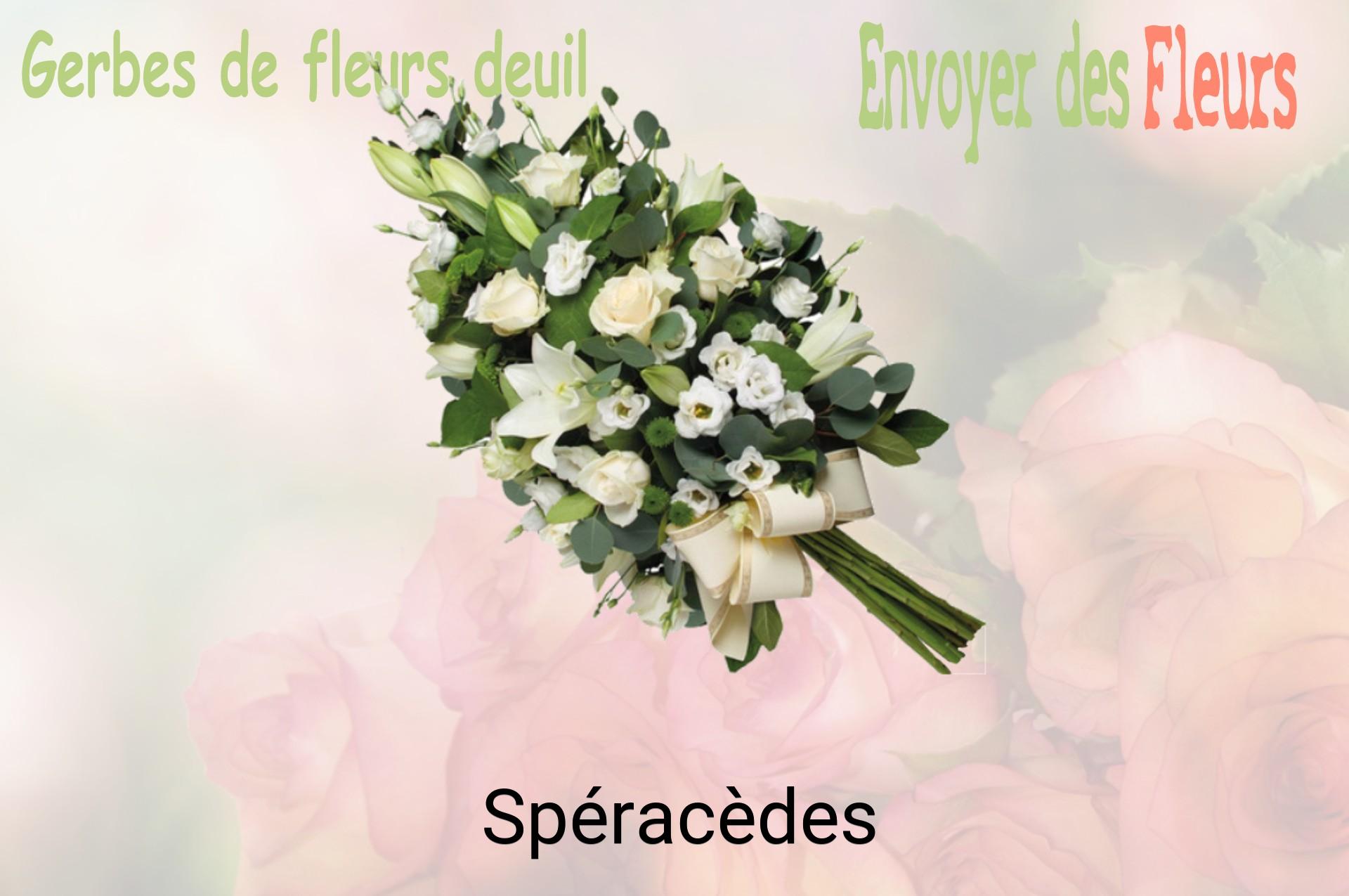 Gerbe de fleurs de deuil livrée à Spéracèdes